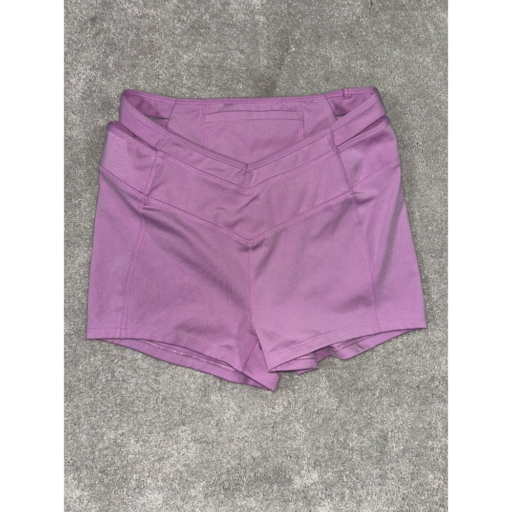 free people movement shorts small side‎ cutouts Purple EUC